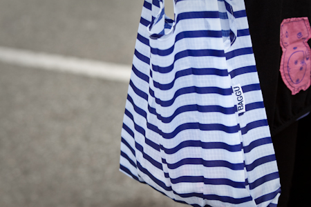 Baggu Striped Reusable Shopping Bag 條紋環保袋