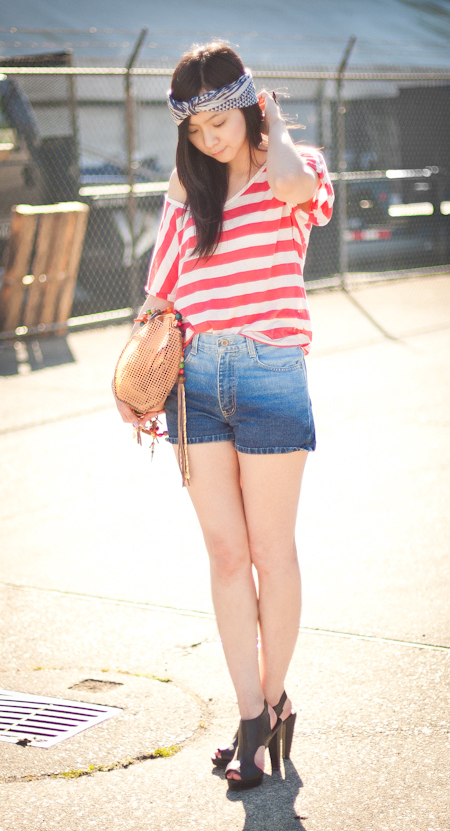 Outfits, shopping list, and DIY fashion projects of a freebird- What Annie  Wears » Blog Archive » Ombré Denim Shorts
