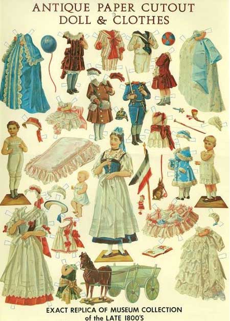 antique paper dolls